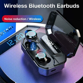 AERBOS Trådløse Hovedtelefoner til en Bluetooth-5.0 Øretelefon Vandtætte Øretelefoner Med 3000 Mah Strøm Bank Hifi Stereo Headset-Fone De Ouvido