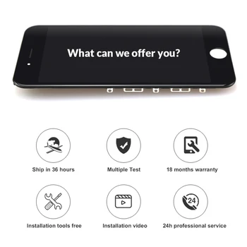 Premium-version Tianma For iPhone 5S SE 6 6S Plus 7 8 Plus LCD-Touch Skærm, Glas Montering Gratis gave Ingen Døde Pixel