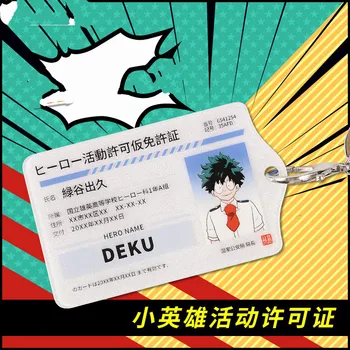 Min Helt den Akademiske verden Cosplay Izuku Midoriya Student ID-Kort Tegnefilm 10x6.2cm Kort Ærmer Bank Card Protector Cosplay Tilbehør