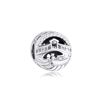 Charms 925 Oprindelige Passer til Pandora Armbånd Sterling Venedig Colosseum Gennembrudt Charm Perler til smykkefremstilling Kvinder Berloque
