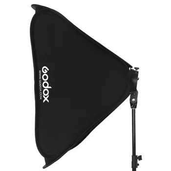 Godox Flash Softboks Kit 80 cm * 80 cm / 60 cm*60 cm / 40cm * 40cm + S type Beslag Mount Kit til Flash Speedlite Skydning Studio
