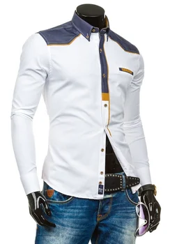 Zogaa 2019 Hot Salg Nye herre langærmet Skjorte Bomuld Mode Casual Dress Shirts Slanke Business Kontor Skjorter Mænd shirt