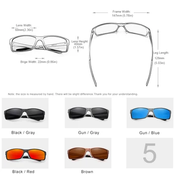 GXP Nye Design Aluminium Magnesium Solbriller Mænd Polariseret Pladsen Kørsel Sol Briller Mandlige Brillerne Accessories Til Mænd