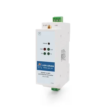 35mm Din-skinne Rs485 Seriel port til Wifi Ethernet RJ45 Konverter server data Modbus TCP og Modbus RTU