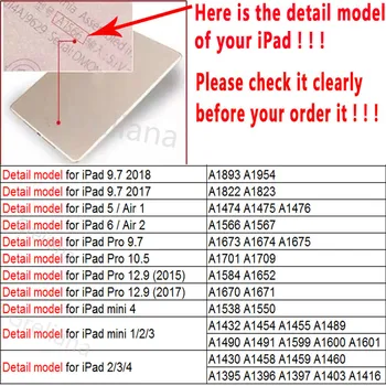 Til iPad 2 3 4 Tilfælde 360 Grader Roterende PU Læder Cover til iPad Mini 2 3 4 5 Stand Holder Sag Smart Tablet A1396 A1458 A1430