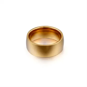 Fashion Sølv Farve Rustfrit Stål Runde Simpel Cirkel Finger Ringe, Smykker Til Mænd, Kvinder
