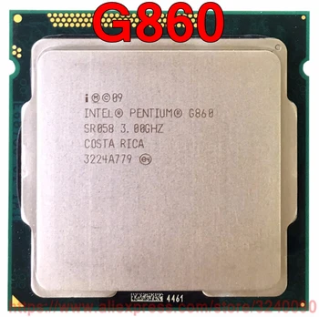 Original Intel CPU PENTIUM G860 SR058 Processor 3.00 GHz 3M Dual-Core, Socket 1155 gratis forsendelse, hurtig skib ud
