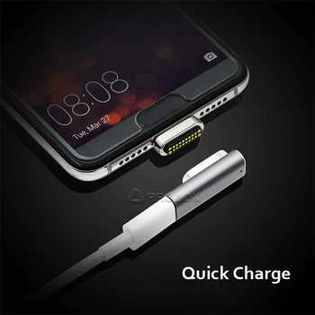 USB-C Magnetisk Adapter til Macbook Pro Hurtig Opladning 20Pin Type C-Stik Til Xiaomi Samsung, Huawei Matebook Telefon Tilbehør