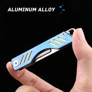 Mini-Titanium Legering Folde Kniv Nødsituation Nøgle Medicinsk Knive EDC Åbn Overlevelse selvhjælp Udendørs Bærbare Kirurgisk