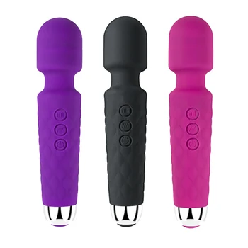 Vibrator Dildo Vaginal Massage Klitoris AV Stick Silikone sexlegetøj til et Par Voksne Kvinder Anal USB-Genoplade Erotisk Magic Wand