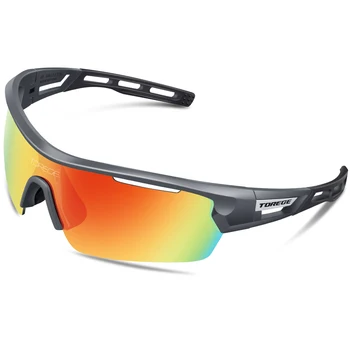 2018 Polariseret Sports Solbriller Med 4 Lenes for Mænd Polariseret Mode Eyewear UV400 Reducere Blænding, der Kører Briller
