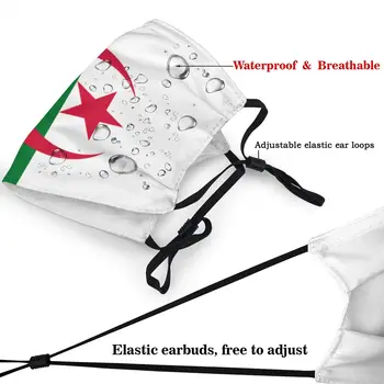 Algeriet Flaget Ikke Disponibel Trendy Munden Ansigt Maske Anti Tåge, Koldt Bevis Vinter Beskyttelse Dække Dæmpe for Voksne