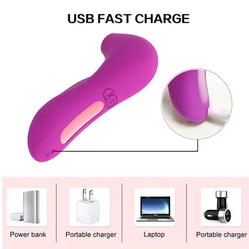 Blowjobs Klitoris Suge Vibrator 10 Intensiteter Kraftfuld Vibrator Sex Legetøj for kvindens Klitoris Stimulator Sex Shop,Vandtæt