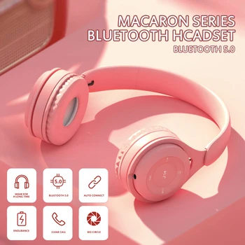 Nyeste Bærbare Maca Hane Trådløse Bærbare Bluetooth-5.0 Headset Mini Edition Spil Studerende Øretelefoner Med Mikrofon Til Musik
