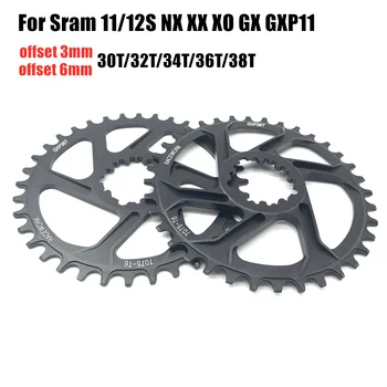 GXP Cykel, MTB Mountainbike 30T/32T/34T/36T/38T Crown cykel klinge til Sram 11/12S NX XX XO GX GXP11 enkelt disc-skuffen Billige