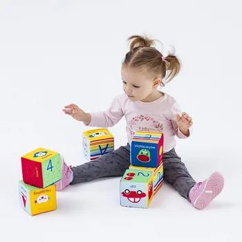 Rangle Blok Kobling Magic Cube Baby Rangler Mobile Baby Legetøj Tidligt Nyfødte Baby Pædagogisk Legetøj til 0-24 måneder