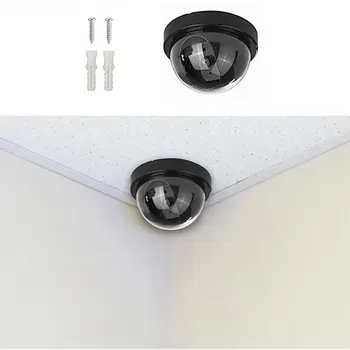 Dome-Video Overvågning Kamera Simulering blinkende Røde LED-Lys Indendørs Udendørs sikkerhedskameraer FALSKE