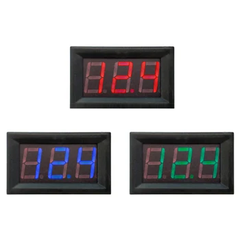 1STK DC 4.5 V til 30 V, Rød /Grøn /Blå Digitalt display voltager Panel Meter