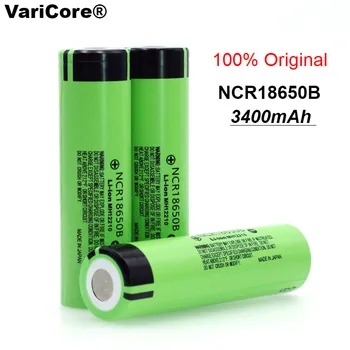 VariCore Nye Originale NCR18650B 18650 li-ion batteri, 3400 mAh 3,7 V batterier til lommelygten