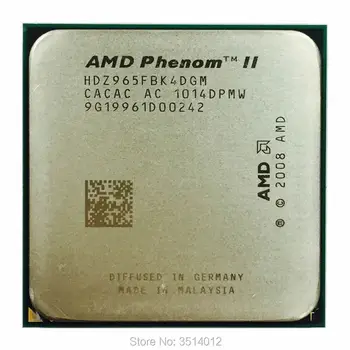 AMD Phenom II X4 965 3.4 GHz Quad-Core CPU Processor HDZ965FBK4DGM Socket AM3
