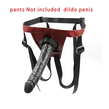 Sex legetøj bukser ingen dildo penis plug Imiteret PU underwear trusser kyskhedsbælte