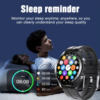 LIGE Smart ur Mænd Smartwatch puls, blodtryk skærm LED Full touch-skærm Til Android, iOS Trænings-og vandtæt ur