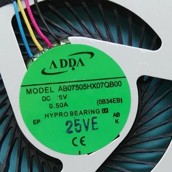Nye og Originale CPU fan for ADDA AB07505HX07QB00 0B34EB bærbar CPU blæseren køler 13N0-9ZP0J01