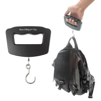 Bærbare Mini Digital håndholdt 50kg/10g Fisk Krog at Hænge Bagage Skala
