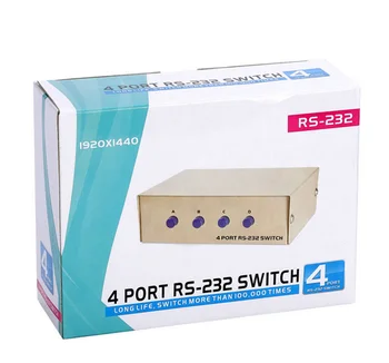 MT-Viki 4 Port DB9 RS232 Skifte Seriel COM-Enhed Konsol printerdeling Selector Controller 232-4