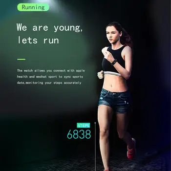 Smart Ur Touchscreen, Bluetooth Smartwatch armbåndsur Sport Fitness Tracker Skridttæller Kompatibel Med Android Samsung iOS