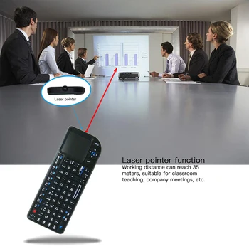 Kebidumei Høj Kvalitet 2,4 G RF mini wireless Keyboard 3 i 1 Håndholdte mini Qwerty +Touchpad Musen Til PC Notebook Smart TV