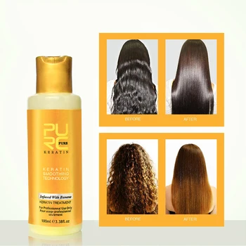 Brasilianske keratin 100 ml rensende shampoo hår glatning hår behandling & 12% Banan smag Keratin Reparere skader TSLM1