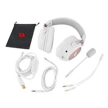 Redragon H510 Zeus Kablede Spil Hovedtelefon - 7.1 Surround Stereo - Hukommelse Skum Ear Pad Aftagelig Mikrofon Til PC, PS4 og Xbox