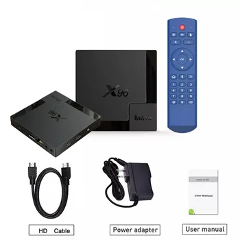 X96 Mate-TV-Boksen Android 10 Støtte 2,4 G&5G Dobbelte wifi Google Voice Assistant 4K 60fps Støtte Google-Afspiller Netflix, Youtube X96