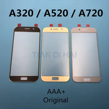 A3 A5 A7 Oprindelige Skærm, Front Glas Linse Til Samsung Galaxy A5 A3 A7 2017 A520F A320F A720F Touch-Panel Glas + Mærkat Værktøjer