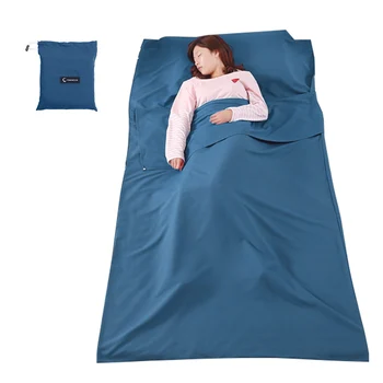 Ultralet Udendørs Sovepose Foring Polyester Pongee Bærbare Soveposer Camping Rejser Sund Offentlig Sovepose