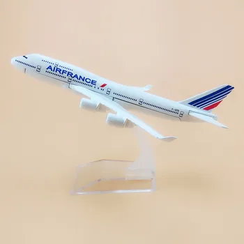 16cm Air France AirFrance B747 Boeing 747 Airways Airlines Metal Legering Fly Model Fly Trykstøbt Fly