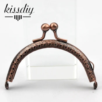 KISSDIY 20pcs/masse DIY-8.5 cm Elegante Tryk på Blandet Farve Metal Pung Ramme Håndtag til Taske Syning, Håndværk Skræddersy Kloak