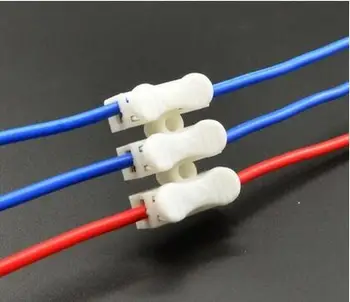50stk 3 pin skubbe hurtig kabel-stik terminal tilslutningsklemme 10A 250V