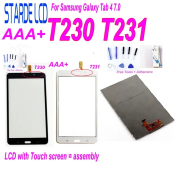 STARDE LCD-for Samsung Galaxy Tab 4 7,0 Tommer T230 SM-T230 T231 SM-T231 LCD-Skærm Touch screen Digitizer med Værktøjer
