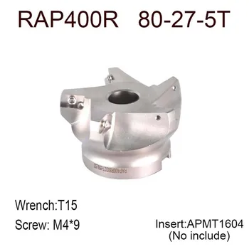 RAP400R 100-32-6T RAP 400R 63-22-4T RAP400R80-27-5T RAP400R50-22-3T planfræser Hoved banebrydende 75 grader for APMT1604