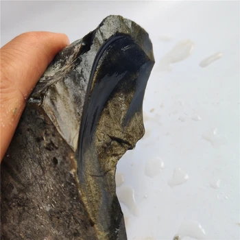Naturlige Gyldne Obsidian Sten, Smykker, Udskæringer Mineral Prøve Samlinger