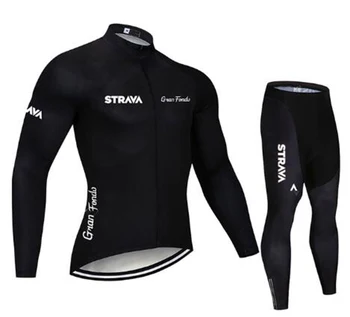 STRAVA 2020 efteråret langærmet trøje passer til mænds mountain road bike efteråret cykling bukser udstyr