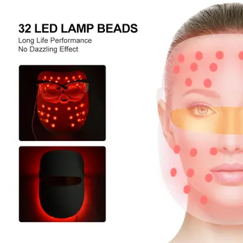 7 Farver LED Facial Mask Skønhed Huden Foryngelse Facial Masque Foton Terapi Anti Rynke Acne Stramme Huden Pleje Af Dropship