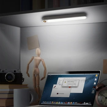 Magnetisk LED Nat Lys Motion Sensor Bar-Lampe til Soveværelset, Køkken Skab Trappe Dekoration