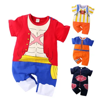 Nyfødte Baby Boy Tøj Akatsuki Sparkedragt Kostume Bomuld Spædbarn Buksedragt Tegnefilm Uzumaki Anime Naruto Kakashi Hatake Pige Tøj