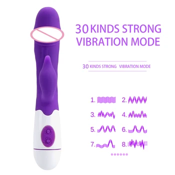 VATINE 30 Dobbelt Hastighed Vibrationer Realistisk Penis, Klitoris Stimulator Kvindelige Masturbator G Spot Dildo Vibrator Sex Legetøj Til Kvinder
