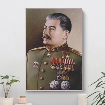 Lærred Maleri Joseph Stalin Portræt HD Dekorative Malerier Væg Kunst, Billeder Scandinavian til stuen Kendte Portræt