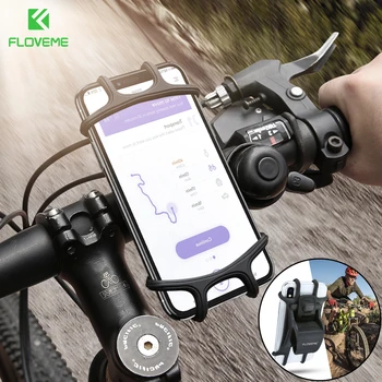 FLOVEME Silikone Cykel Telefon Holder til iPhone 8 X Samsung s9 Motorcykel Cykel Mount Mobiltelefon Holder til Telefonen for Xiaomi