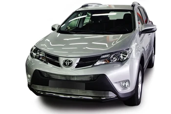 Fancycar kølergitter dækning for Toyota RAV4 IV C40 (2013 +), top, 6,5 mm profil, rustfrit stål
